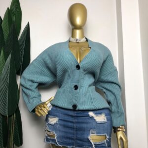 Blue cardigan