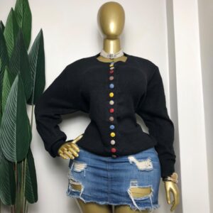color button cardigan